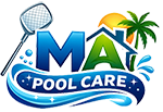a pool care logo